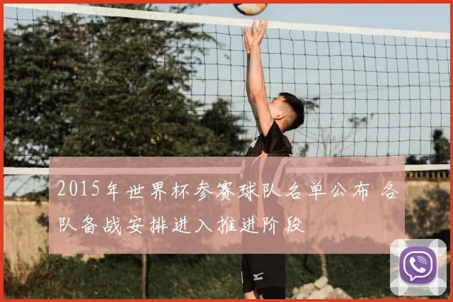 2015年世界杯参赛球队名单公布 各队备战安排进入推进阶段